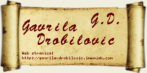 Gavrila Drobilović vizit kartica